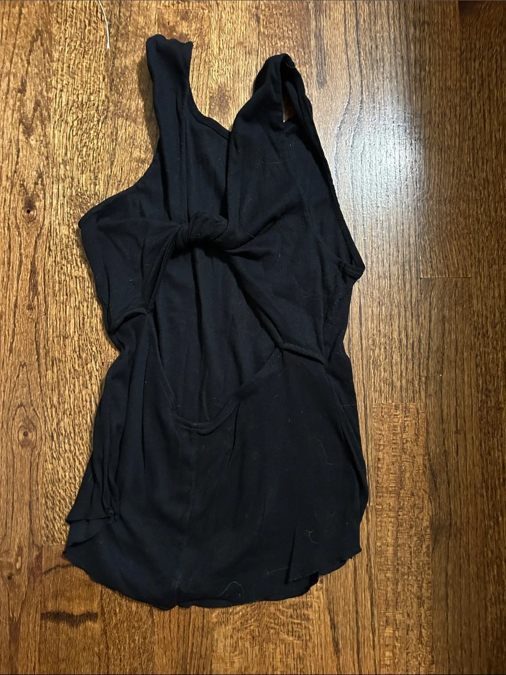 Free people Black open back Tank Top